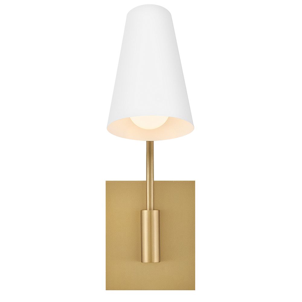 Image 5 Hinkley Interior Bray Medium Swing Arm Single Sconce 5.5" Lacquered Brass more views