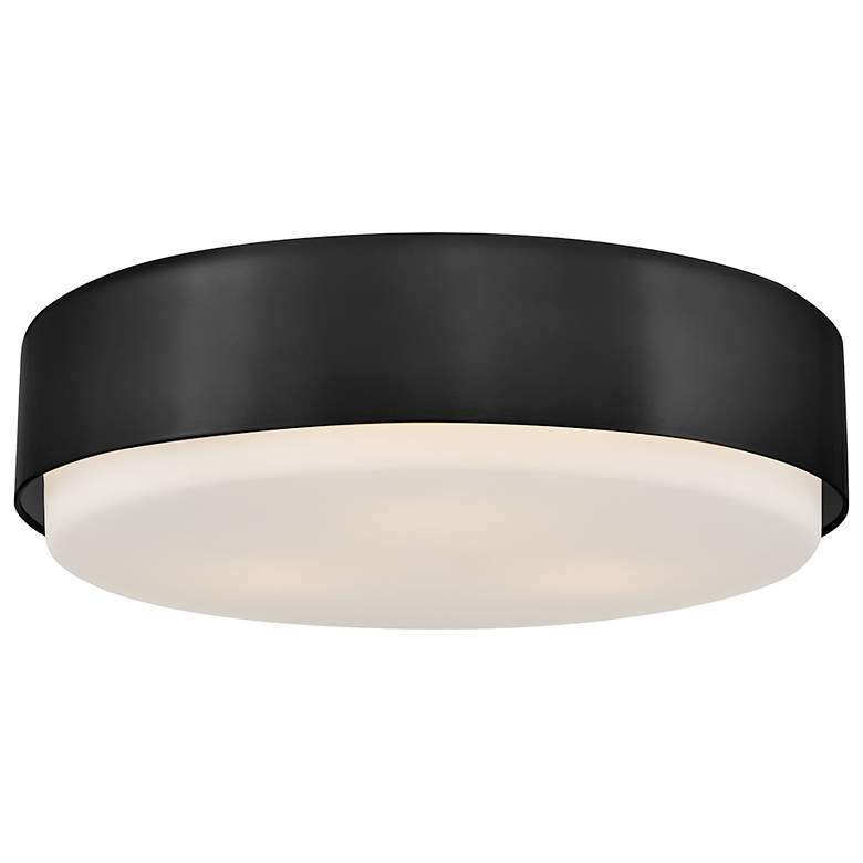 Image 1 Hinkley Interior Cedric Medium Flush Mount 18" Black
