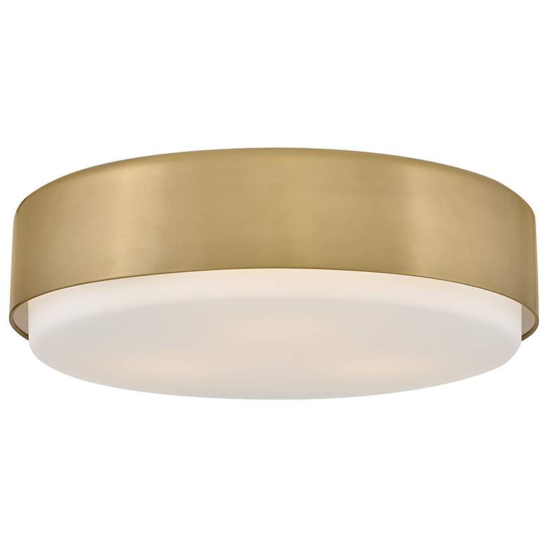 Image 1 Hinkley Interior Cedric Medium Flush Mount 18" Lacquered Brass