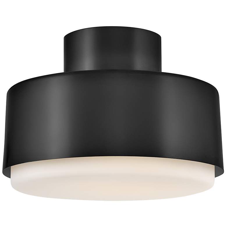 Image 1 Hinkley Interior Cedric Small Semi-Flush Mount 13" Black