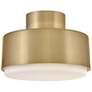 1_Hinkley Interior Cedric Small Semi-Flush Mount 13" Lacquered Brass