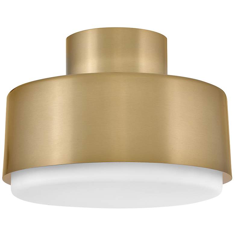 Image 2 Hinkley Interior Cedric Small Semi-Flush Mount 13" Lacquered Brass more views