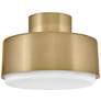2_Hinkley Interior Cedric Small Semi-Flush Mount 13" Lacquered Brass more views