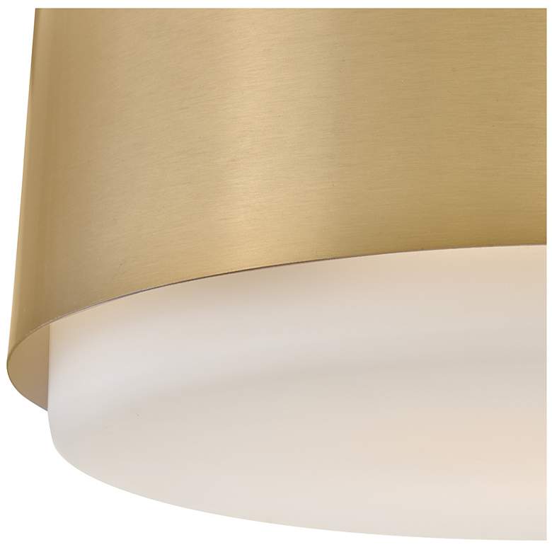 Image 3 Hinkley Interior Cedric Small Semi-Flush Mount 13" Lacquered Brass more views