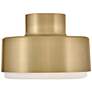 5_Hinkley Interior Cedric Small Semi-Flush Mount 13" Lacquered Brass more views