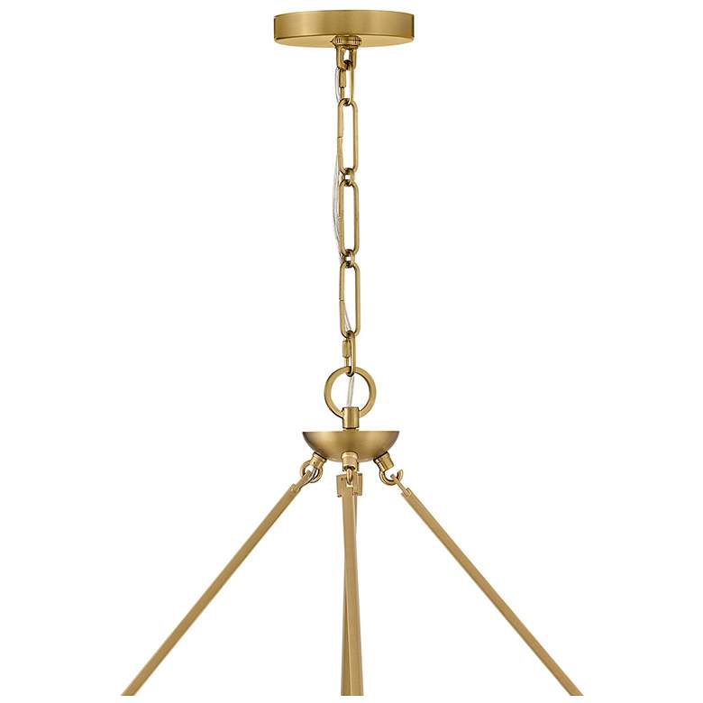 Image 5 Hinkley Interior Copley Large Ring Chandelier 36" Lacquered Brass more views