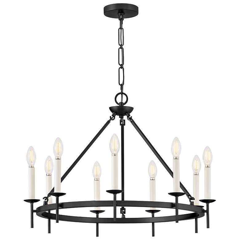 Image 1 Hinkley Interior Copley Medium Ring Chandelier 27.75" Black
