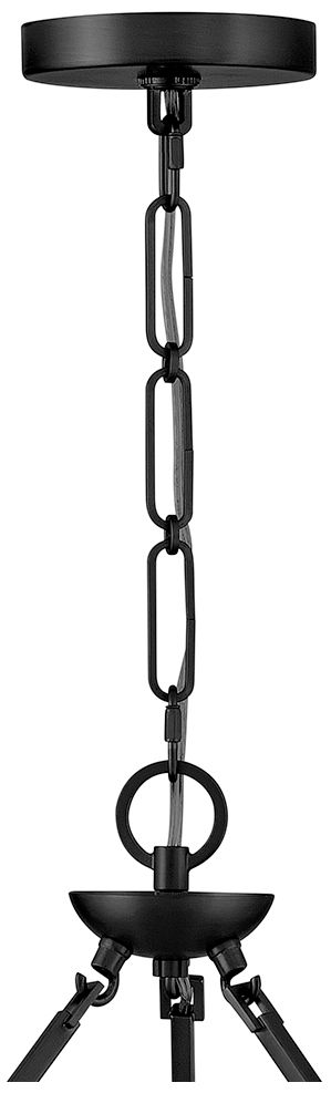 Image 5 Hinkley Interior Copley Medium Ring Chandelier 27.75" Black more views