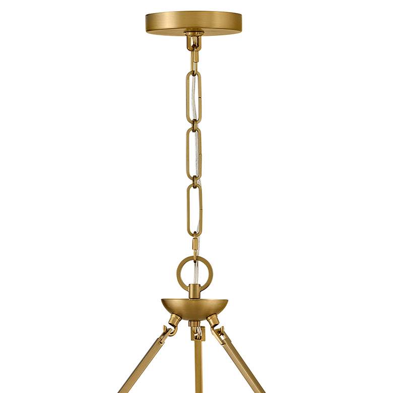 Image 5 Hinkley Interior Copley Medium Ring Chandelier 27.75" Lacquered Brass more views