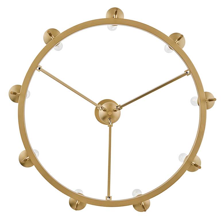Image 6 Hinkley Interior Copley Medium Ring Chandelier 27.75" Lacquered Brass more views