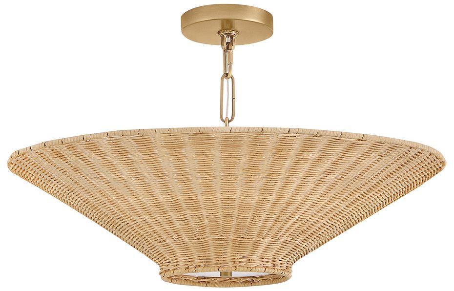 Image 2 Hinkley Interior Delia Small Convertible Chandelier 23.5" Heritage Brass more views