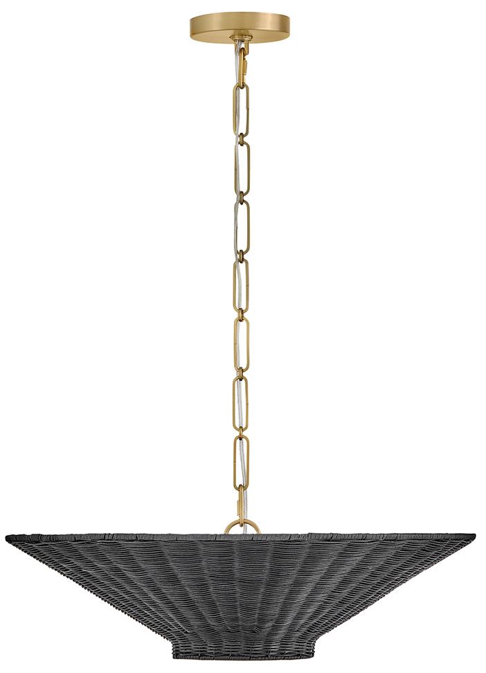 Image 6 Hinkley Interior Delia Small Convertible Chandelier 23.5" Lacquered Brass more views