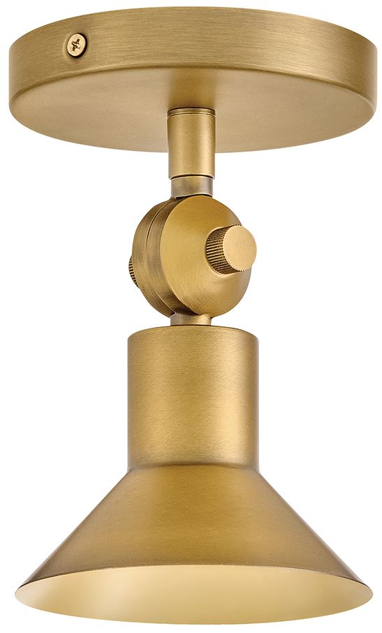 Image 2 Hinkley Interior Dom Small Adjustable LED Sconce 7" Heritage Brass more views
