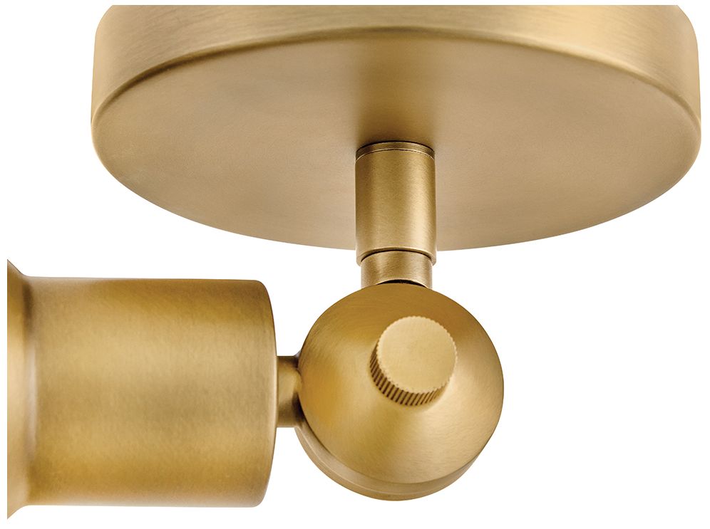 Image 3 Hinkley Interior Dom Small Adjustable LED Sconce 7" Heritage Brass more views