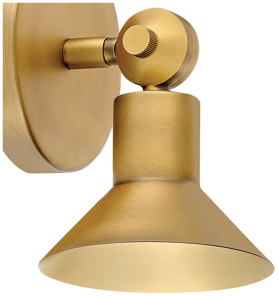 Image 5 Hinkley Interior Dom Small Adjustable LED Sconce 7" Heritage Brass more views