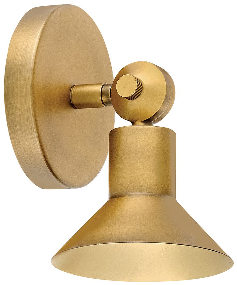 Image 6 Hinkley Interior Dom Small Adjustable LED Sconce 7" Heritage Brass more views