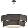 1_Hinkley Interior Facet Medium Convertible Chandelier 38" Black Oxide