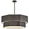 Hinkley Interior Facet Medium Convertible Chandelier 38" Black Oxide