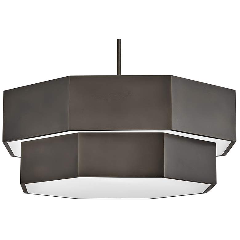 Image 3 Hinkley Interior Facet Medium Convertible Chandelier 38" Black Oxide more views