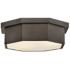 Hinkley Interior Facet Medium Flush Mount 17.5" Black Oxide