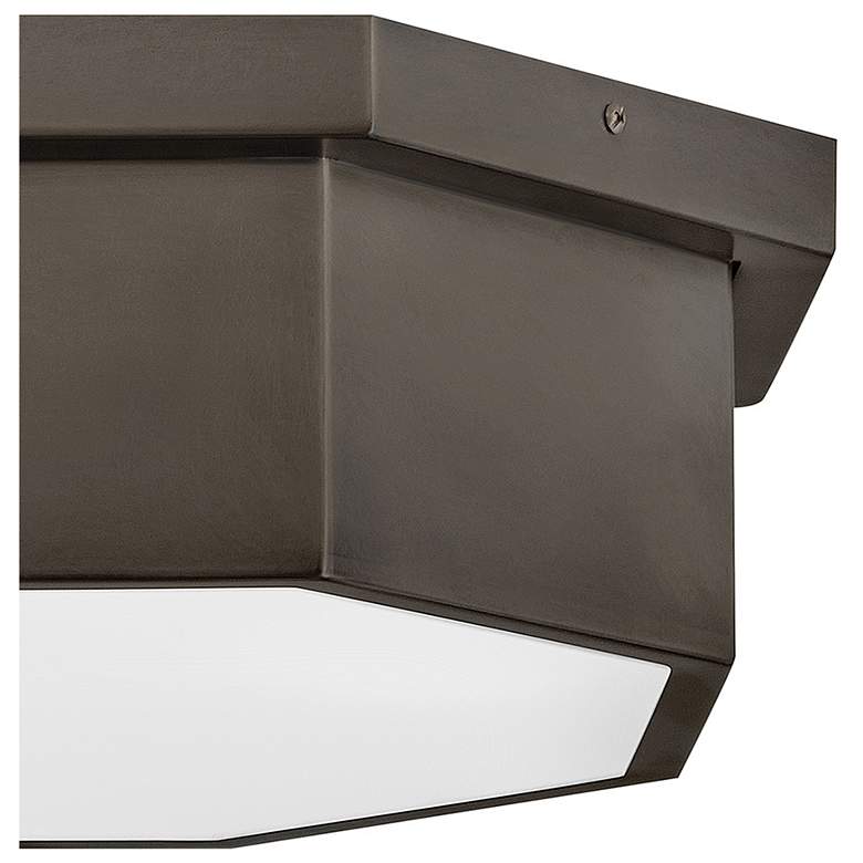 Image 3 Hinkley Interior Facet Medium Flush Mount 17.5" Black Oxide more views