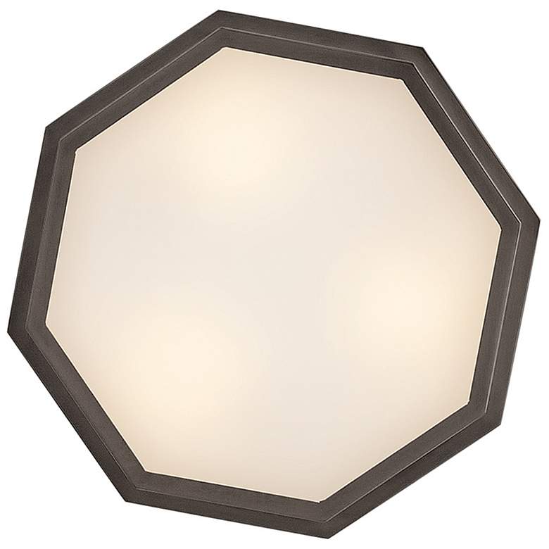 Image 4 Hinkley Interior Facet Medium Flush Mount 17.5" Black Oxide more views