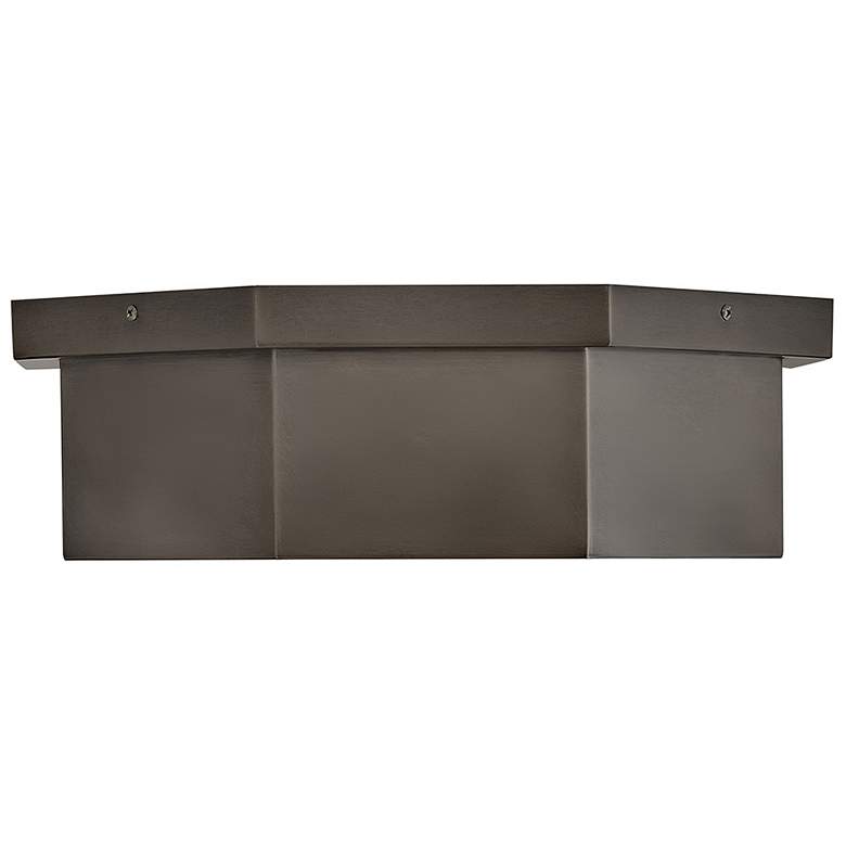 Image 5 Hinkley Interior Facet Medium Flush Mount 17.5" Black Oxide more views