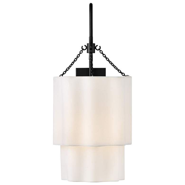 Image 4 Hinkley Interior Gwen Large Single Light Sconce 11.5" Black more views