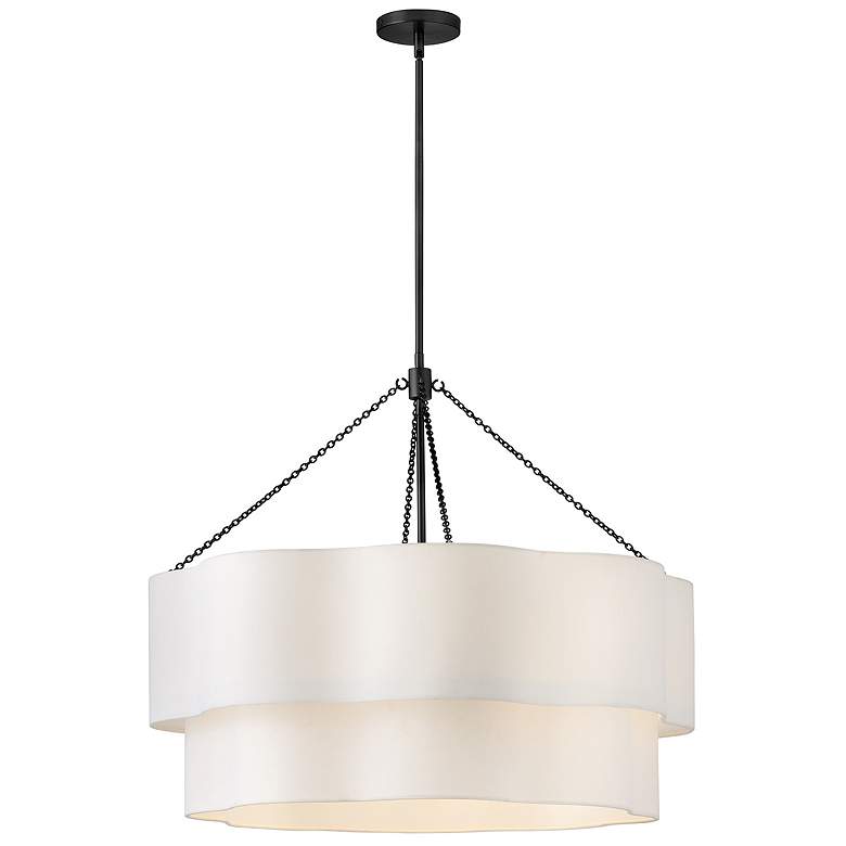Image 1 Hinkley Interior Gwen Medium Drum Chandelier 32" Black
