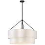 1_Hinkley Interior Gwen Medium Drum Chandelier 32" Black