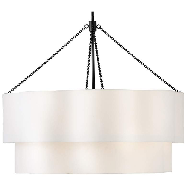 Image 4 Hinkley Interior Gwen Medium Drum Chandelier 32" Black more views