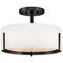 1_Hinkley Interior Halle Medium Semi Flush Mount 14.5" Black