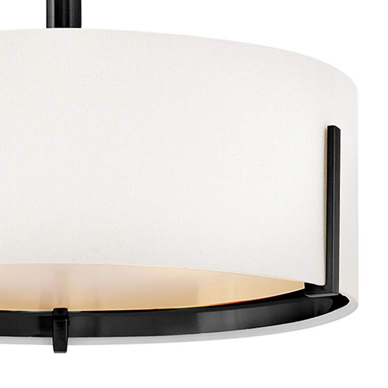 Image 2 Hinkley Interior Halle Medium Semi Flush Mount 14.5" Black more views