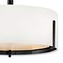 2_Hinkley Interior Halle Medium Semi Flush Mount 14.5" Black more views