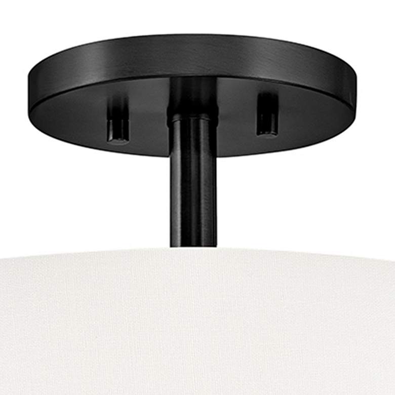 Image 3 Hinkley Interior Halle Medium Semi Flush Mount 14.5" Black more views