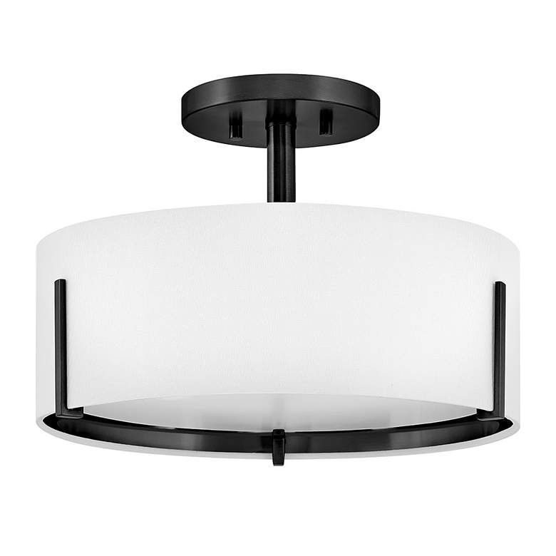 Image 5 Hinkley Interior Halle Medium Semi Flush Mount 14.5" Black more views