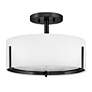 5_Hinkley Interior Halle Medium Semi Flush Mount 14.5" Black more views