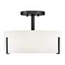 6_Hinkley Interior Halle Medium Semi Flush Mount 14.5" Black more views
