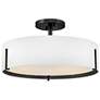 1_Hinkley Interior Halle Medium Semi Flush Mount 19.5" Black