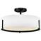 Hinkley Interior Halle Medium Semi Flush Mount 19.5" Black