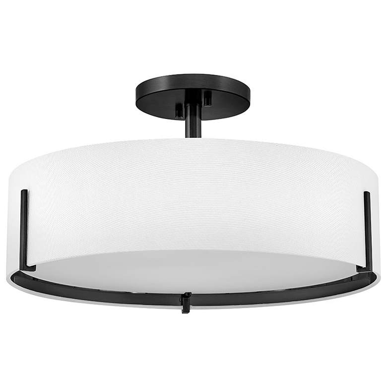 Image 5 Hinkley Interior Halle Medium Semi Flush Mount 19.5" Black more views