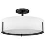 5_Hinkley Interior Halle Medium Semi Flush Mount 19.5" Black more views