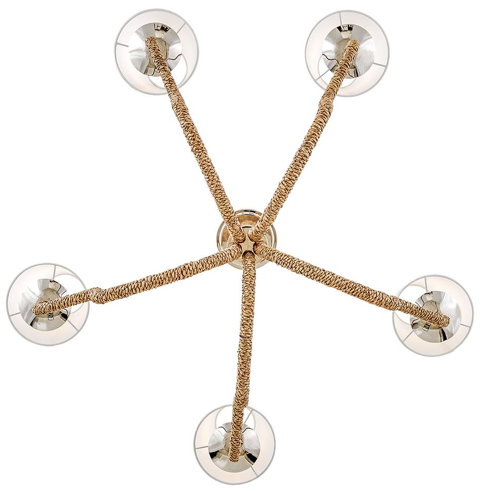 Image 6 Hinkley Interior Harwich Medium Chandelier 36" Polished Nickel more views