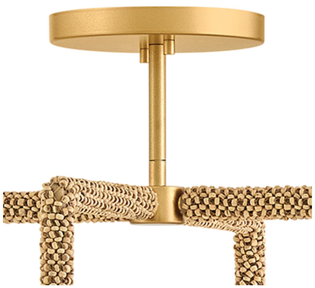 Image 5 Hinkley Interior Keona Convertible Semi Flush 16.25" Deluxe Gold more views
