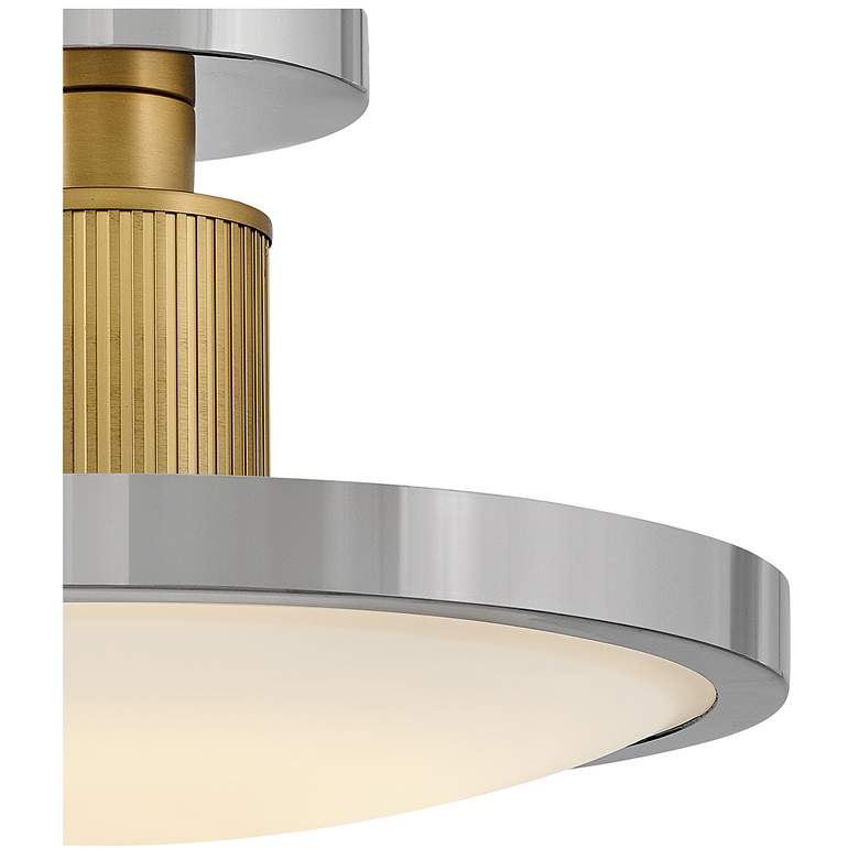 Image 2 Hinkley Interior Kieran Medium Semi Flush Mount 14.25" Polished Nickel more views