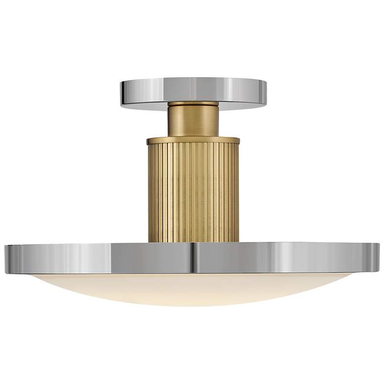 Image 5 Hinkley Interior Kieran Medium Semi Flush Mount 14.25" Polished Nickel more views