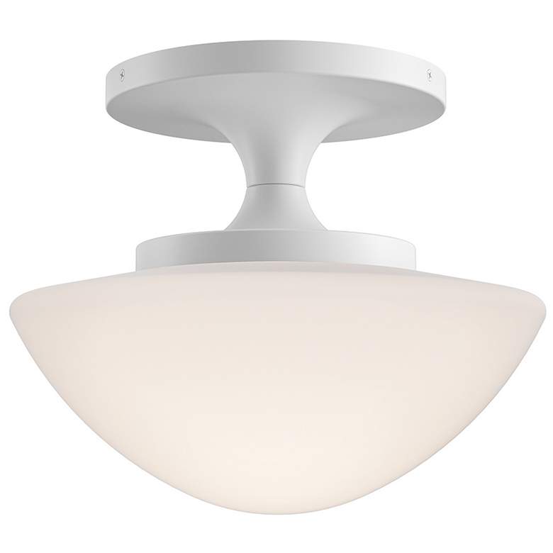 Image 1 Hinkley Interior Knox Small Semi Flush Mount 12" Chalk White