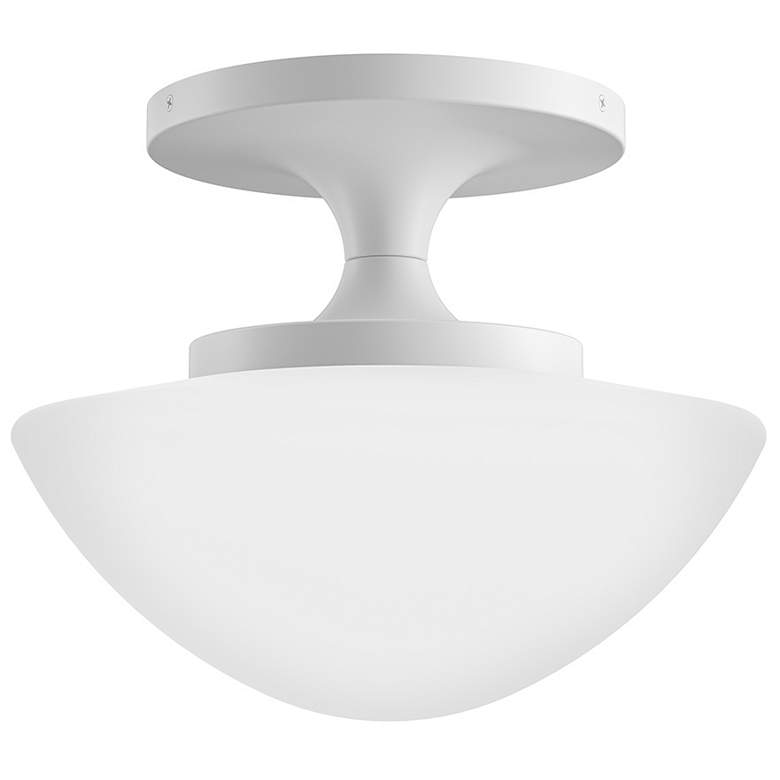 Image 2 Hinkley Interior Knox Small Semi Flush Mount 12" Chalk White more views