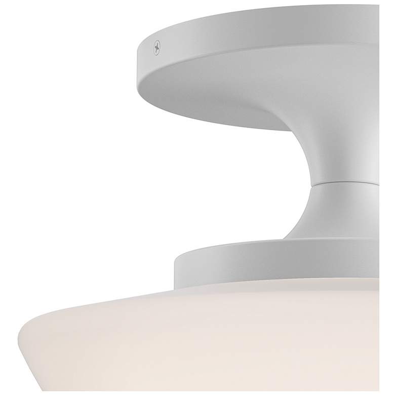 Image 3 Hinkley Interior Knox Small Semi Flush Mount 12" Chalk White more views