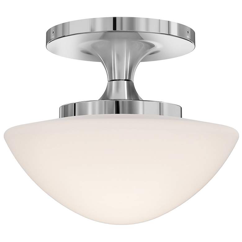 Image 1 Hinkley Interior Knox Small Semi Flush Mount 12" Chrome